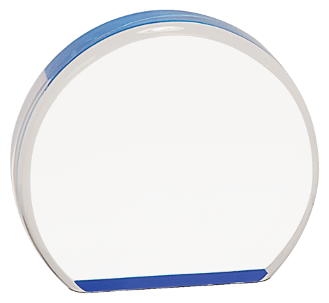 3 1/2" Blue Marble Acrylic Circle