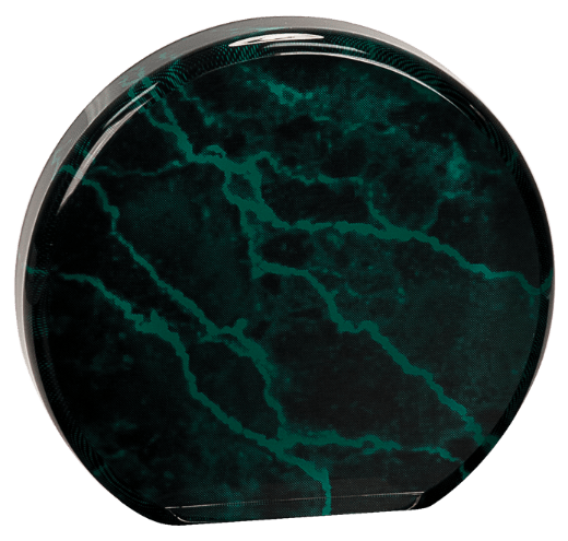 3 1/2" Blue Marble Acrylic Circle