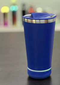 Thumbnail for 16 ounce Bluetooth powder coated Tumblr royal blue