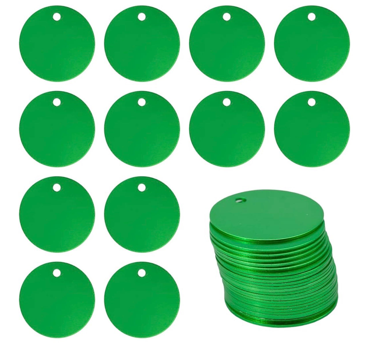Round Tree Tags/ engraved