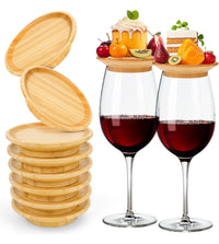 Thumbnail for Custom Wine Glass Charcuterie Topper Charcuterie Bamboo Wine Board Topper,Keep Bugs Out and Prevent Spills, Wine Glass Charcuterie Holder for Family Gatherings Bars Housewarming Gift