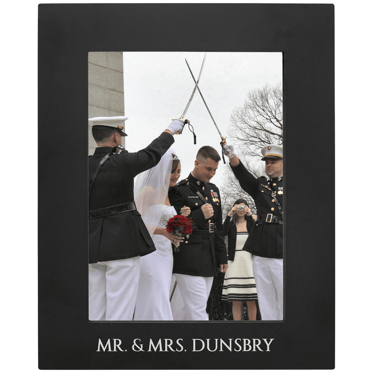 4" x 6" Black Aluminum Photo Frame
