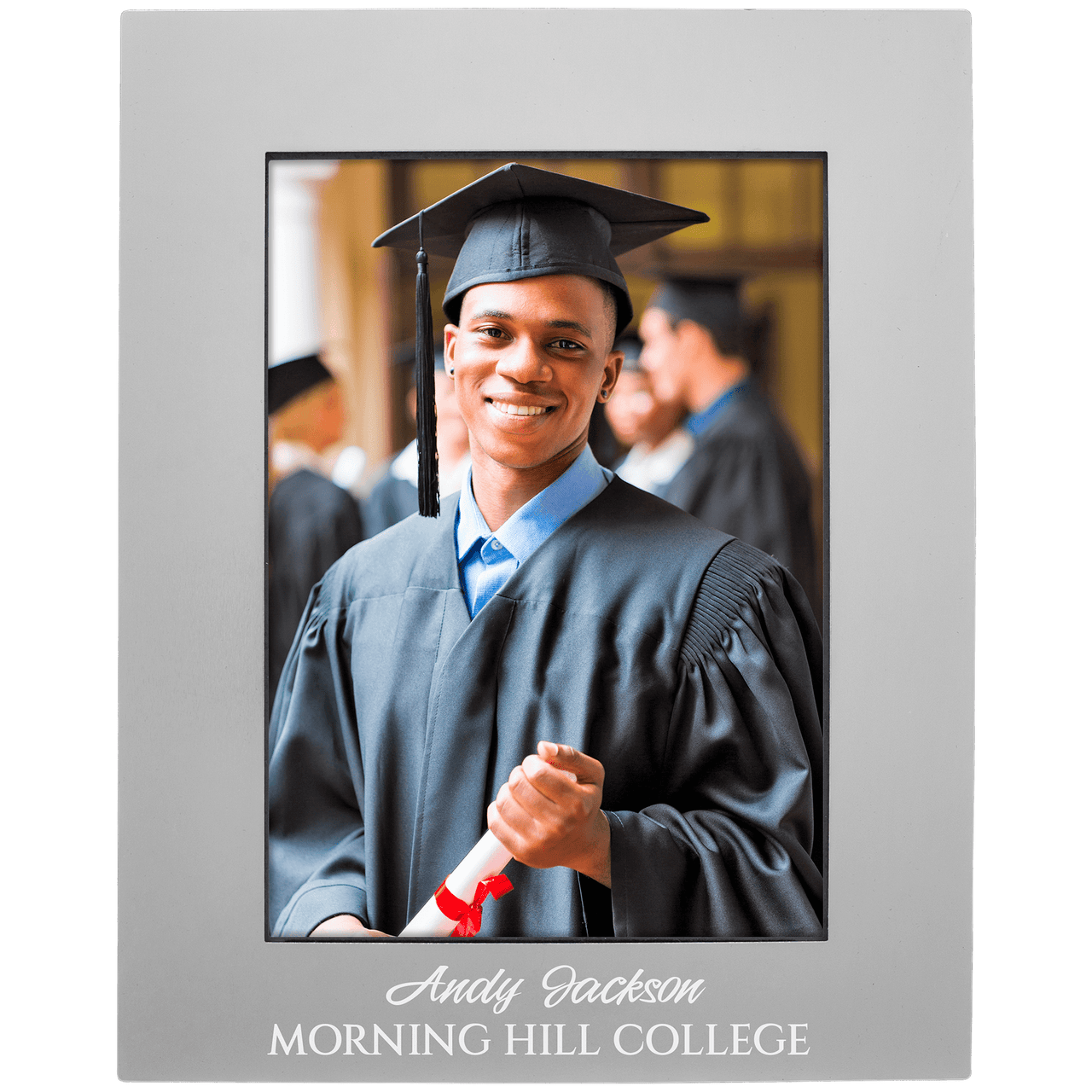 4" x 6" Black Aluminum Photo Frame