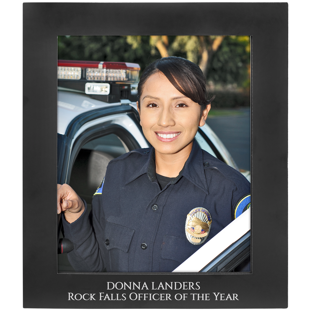 4" x 6" Black Aluminum Photo Frame