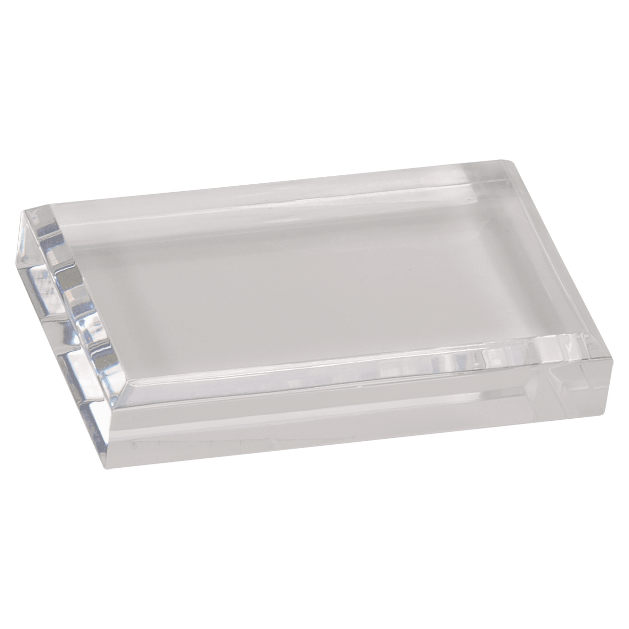 4" x 2 1/2" Clear Acrylic Paperweight