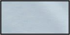3" x 1 1/2" Black/White Square Corner Plastic Badge Blank