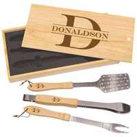 Thumbnail for 3-Piece Rosewood BBQ Set