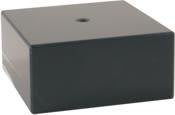 6" x 2" Black Genuine Marble Cup Base