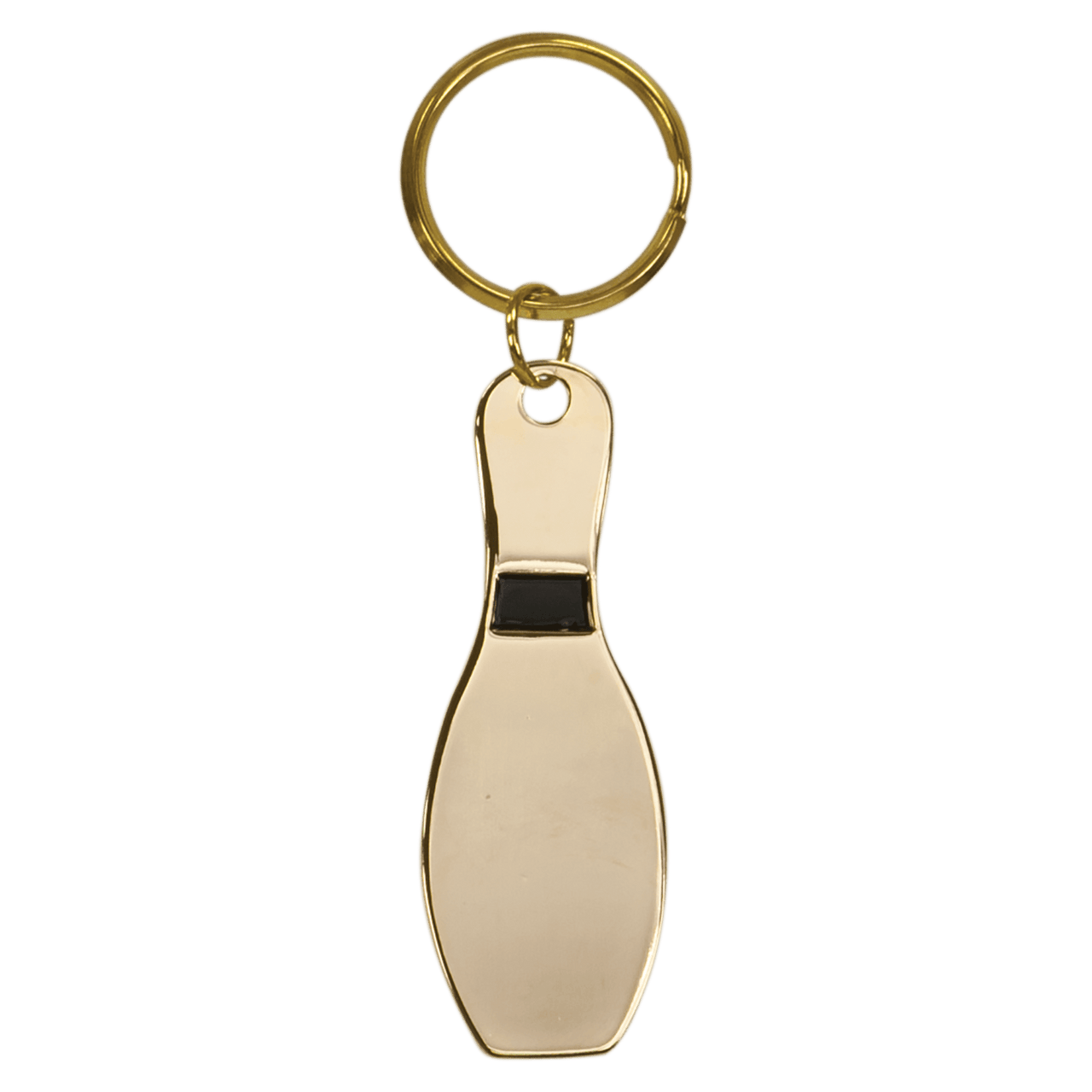 1 1/2" x 2 1/2" Gold Tablet Brass Keychain