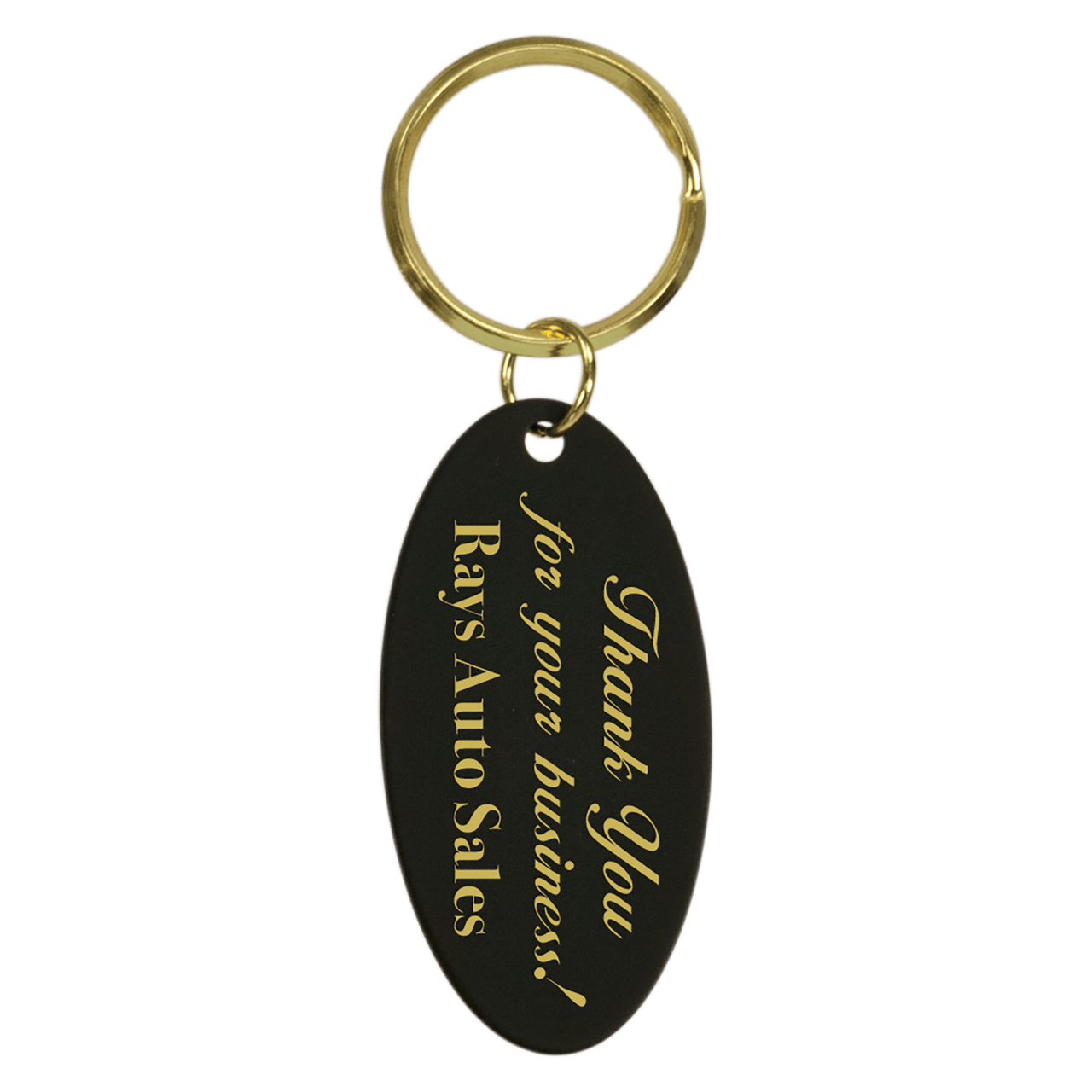 1 1/2" x 2 1/2" Gold Tablet Brass Keychain