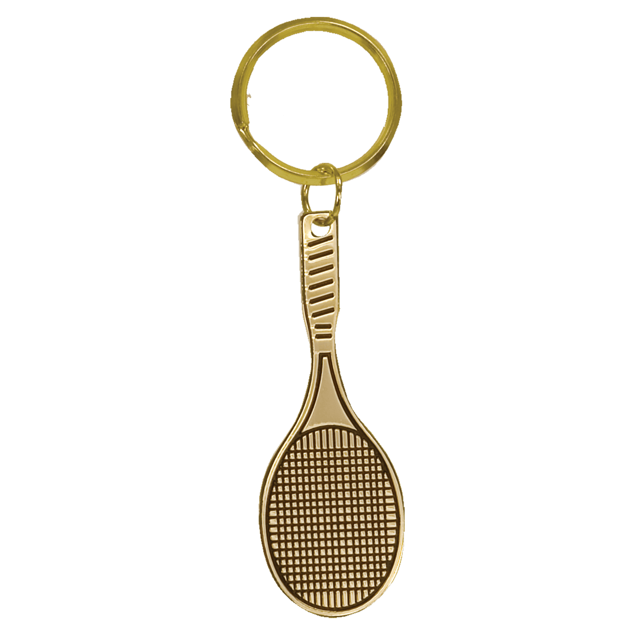 1 1/2" x 2 1/2" Gold Tablet Brass Keychain