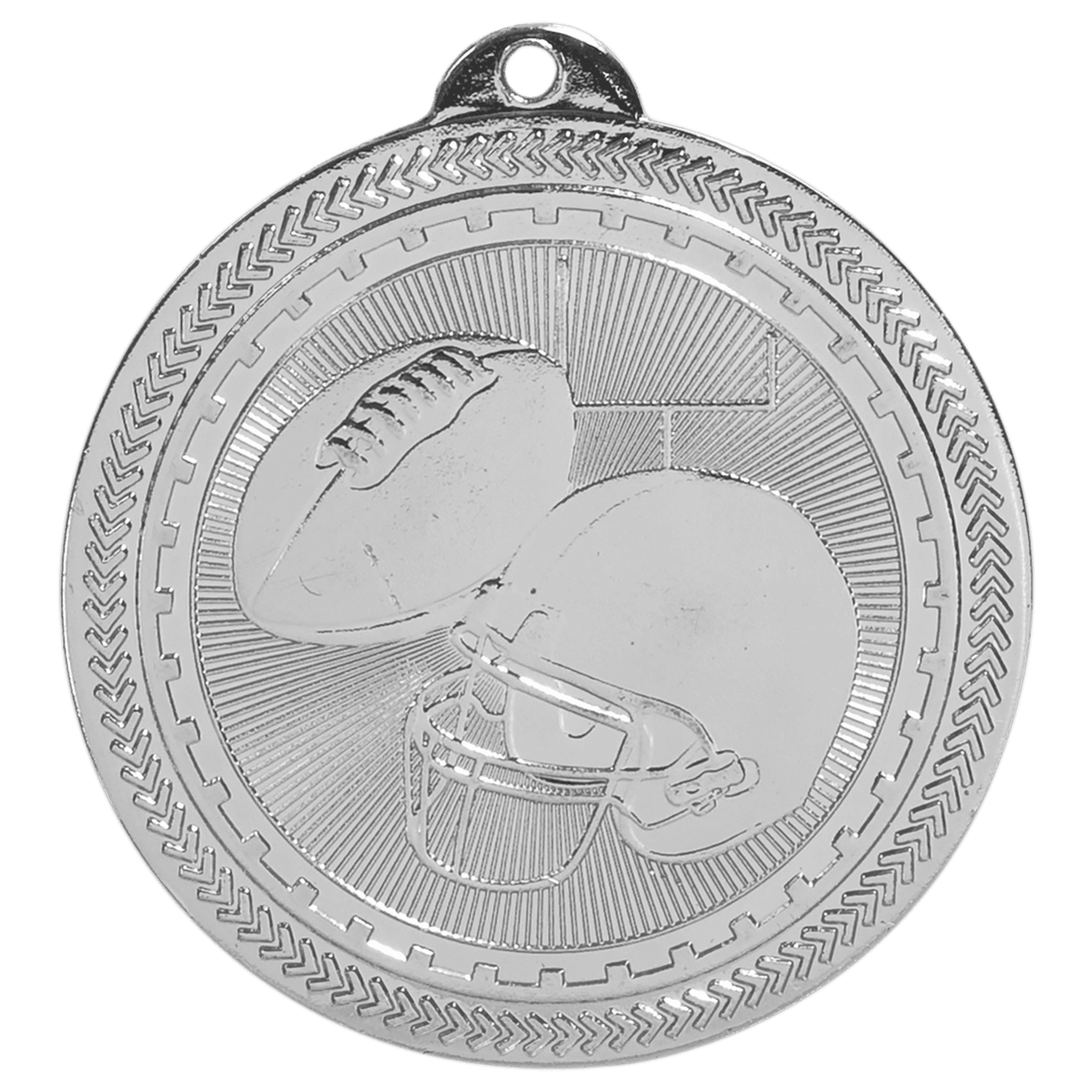 2" Antique Bronze Football Laserable BriteLazer Medal
