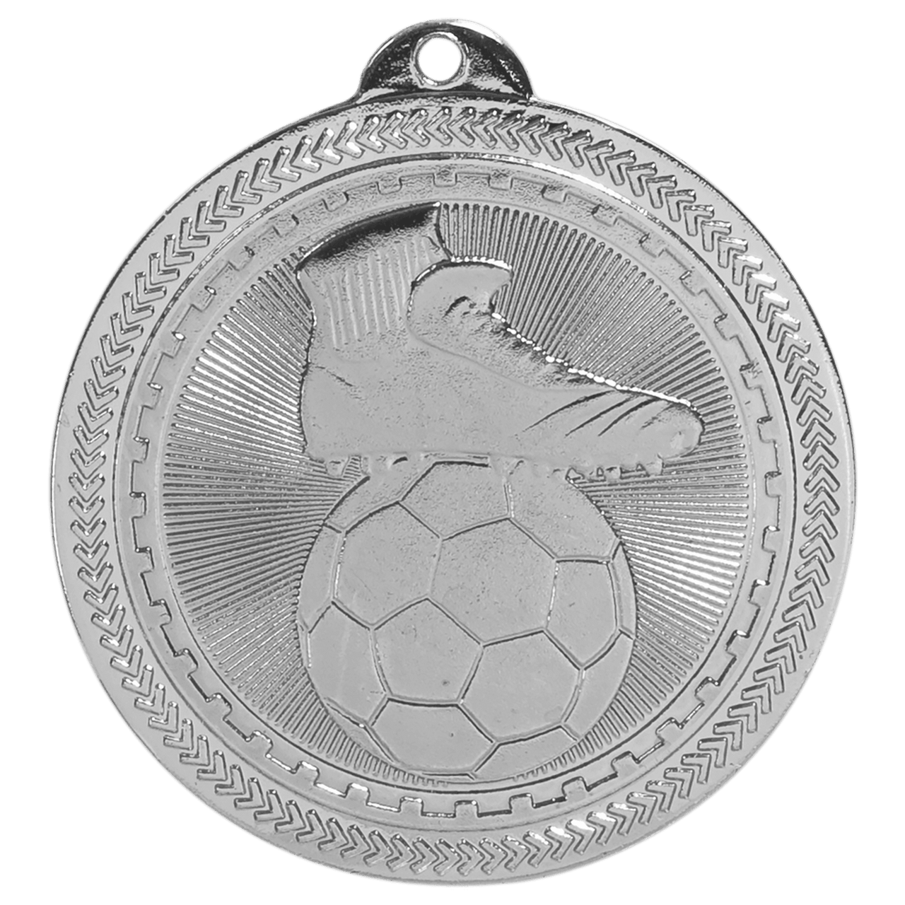 2" Antique Bronze Soccer Laserable BriteLazer Medal
