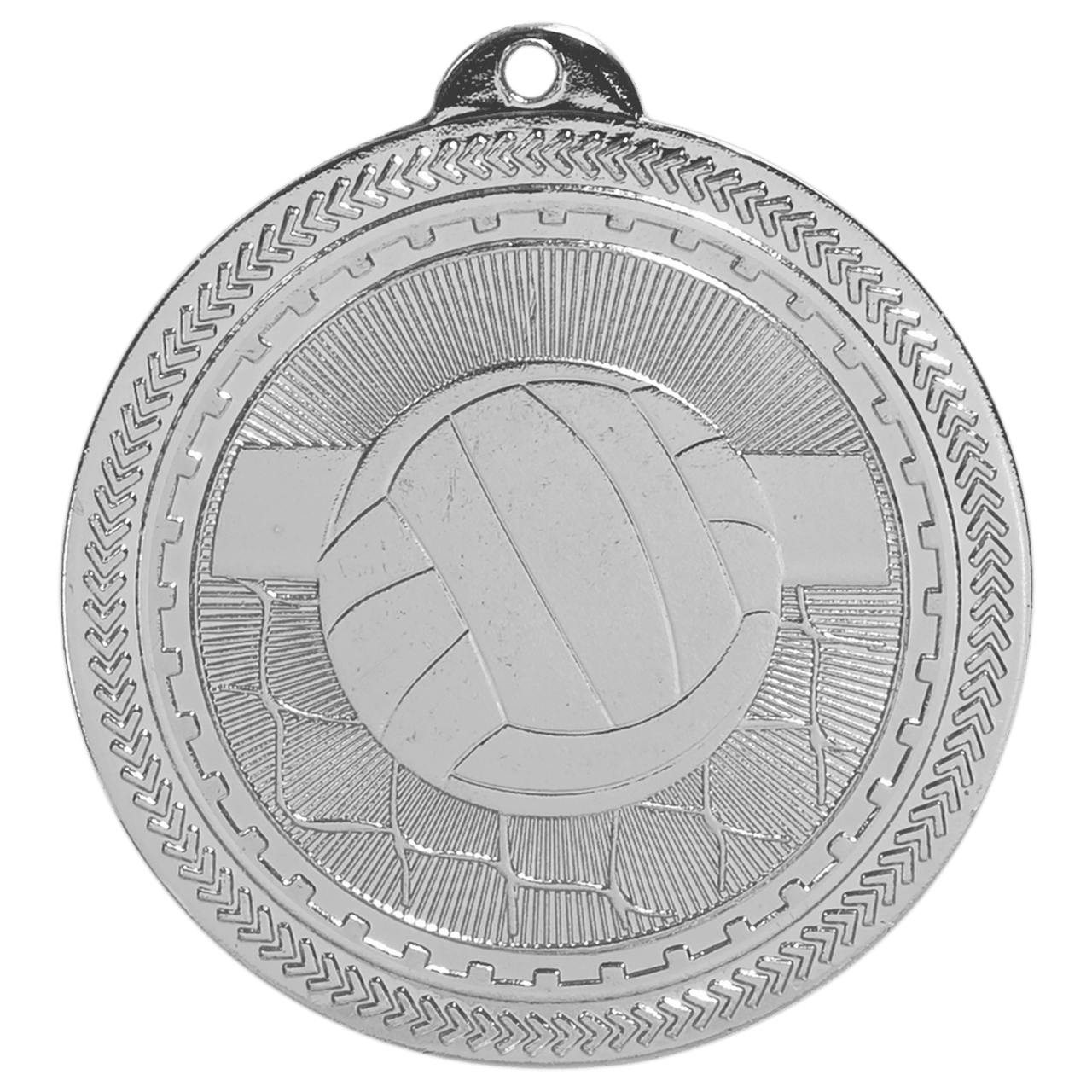 2" Bright Gold Volleyball Laserable BriteLazer Medal