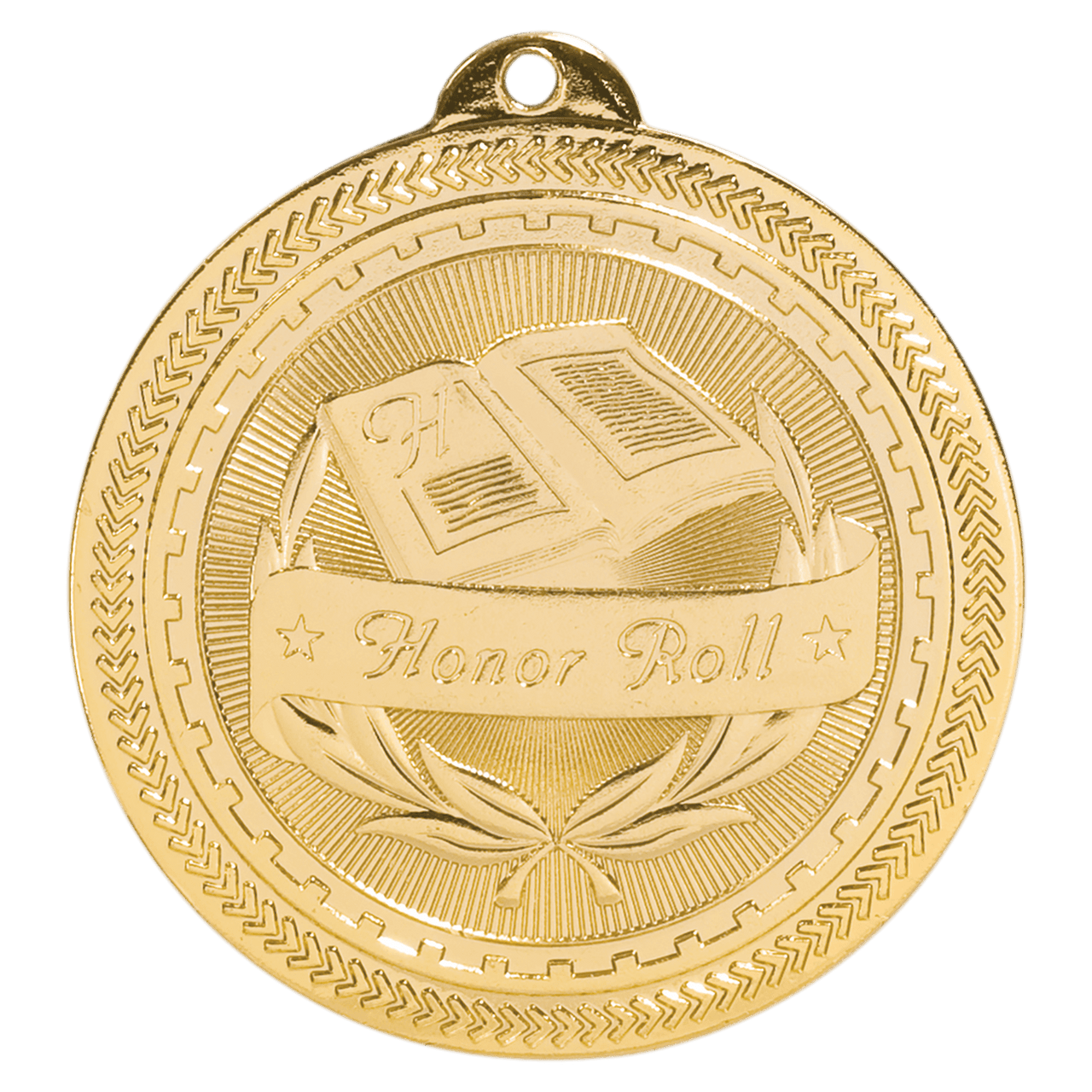 2" Antique Bronze Honor Roll Laserable BriteLazer Medal