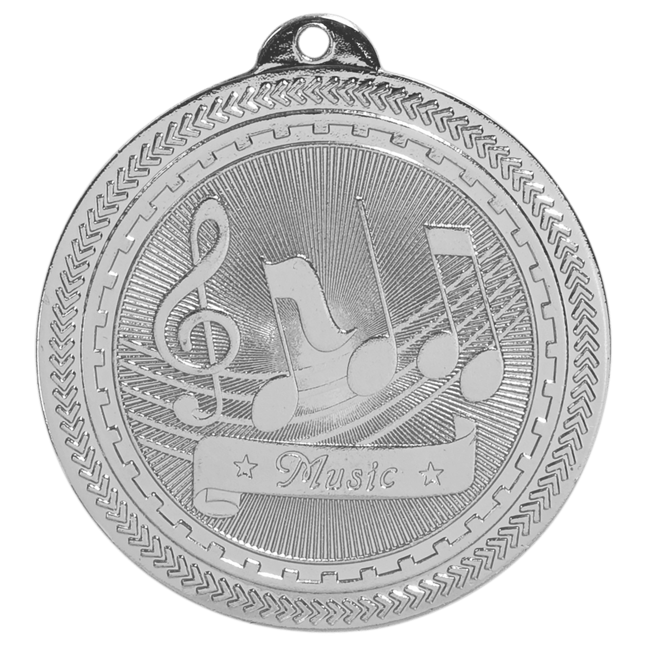 2" Antique Bronze Music Laserable BriteLazer Medal
