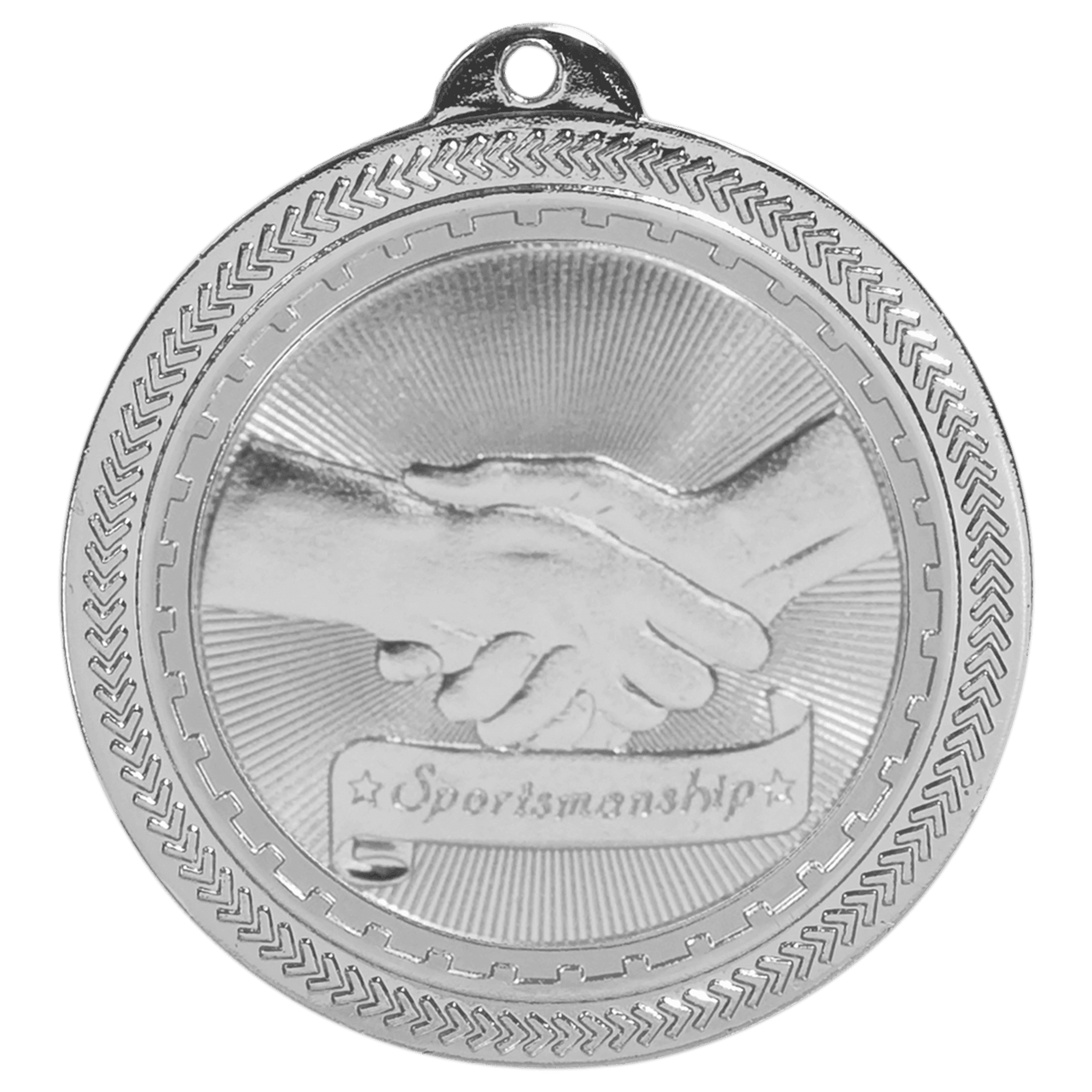 2" Bright Gold Sportsmanship Laserable BriteLazer Medal