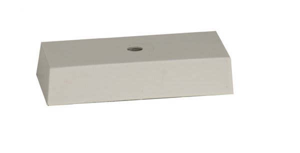 2 5/8" x 7 1/8" Black 3-Hole Countersunk Big Plate Weighted Plastic Lid