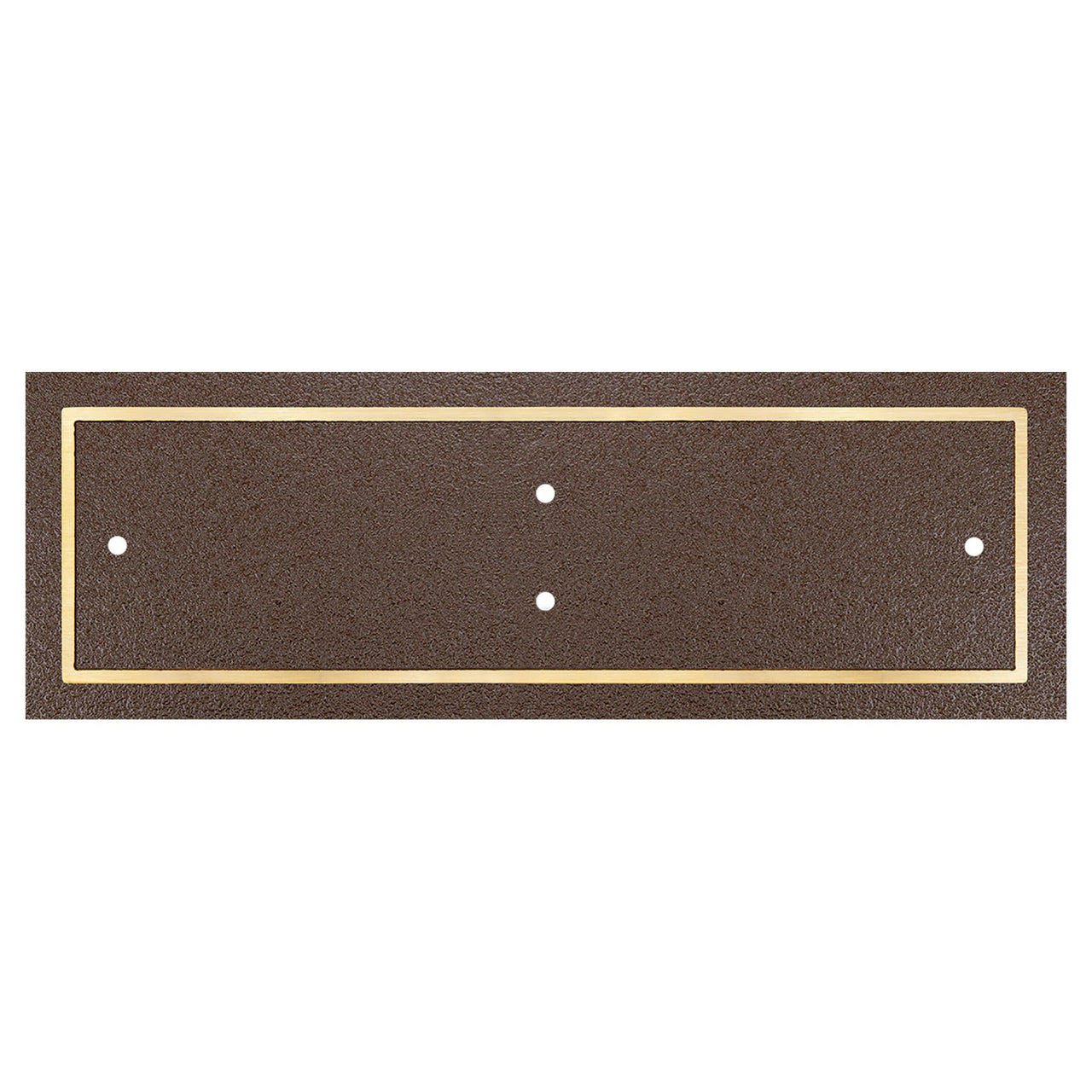 8" x 6" Silver/Black Rectangle Cast Aluminum Sign with 24" Aluminum Rod