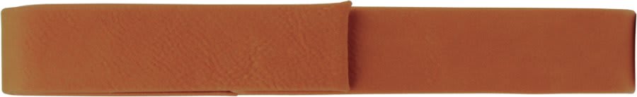 6 1/2" x 1" Light Brown Laserable Leatherette Single Pen Case
