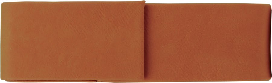 6 1/2" x 2" Light Brown Laserable Leatherette Double Pen Case