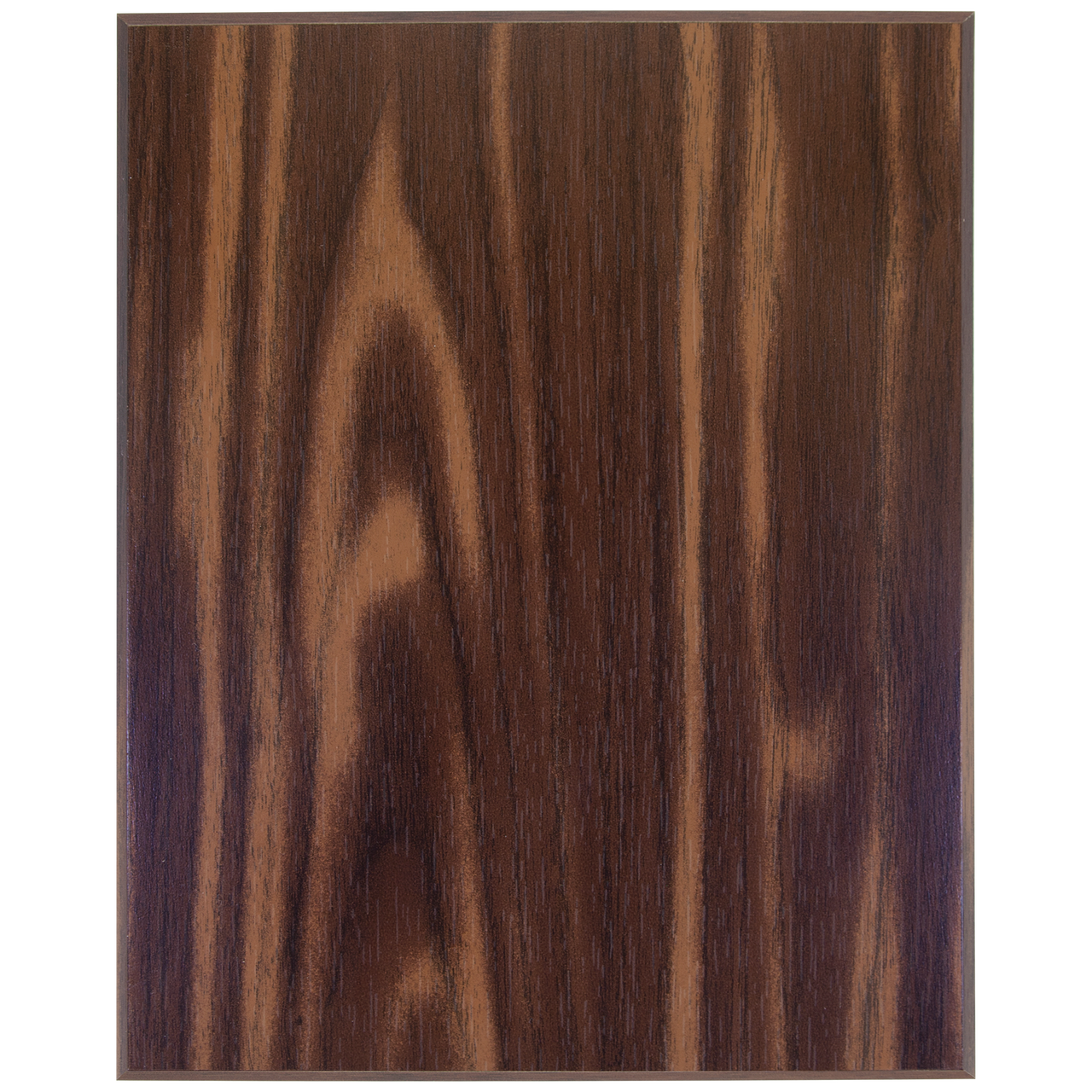 7" x 9" Walnut Finish Plaque with 45 Degree Bevel Edge