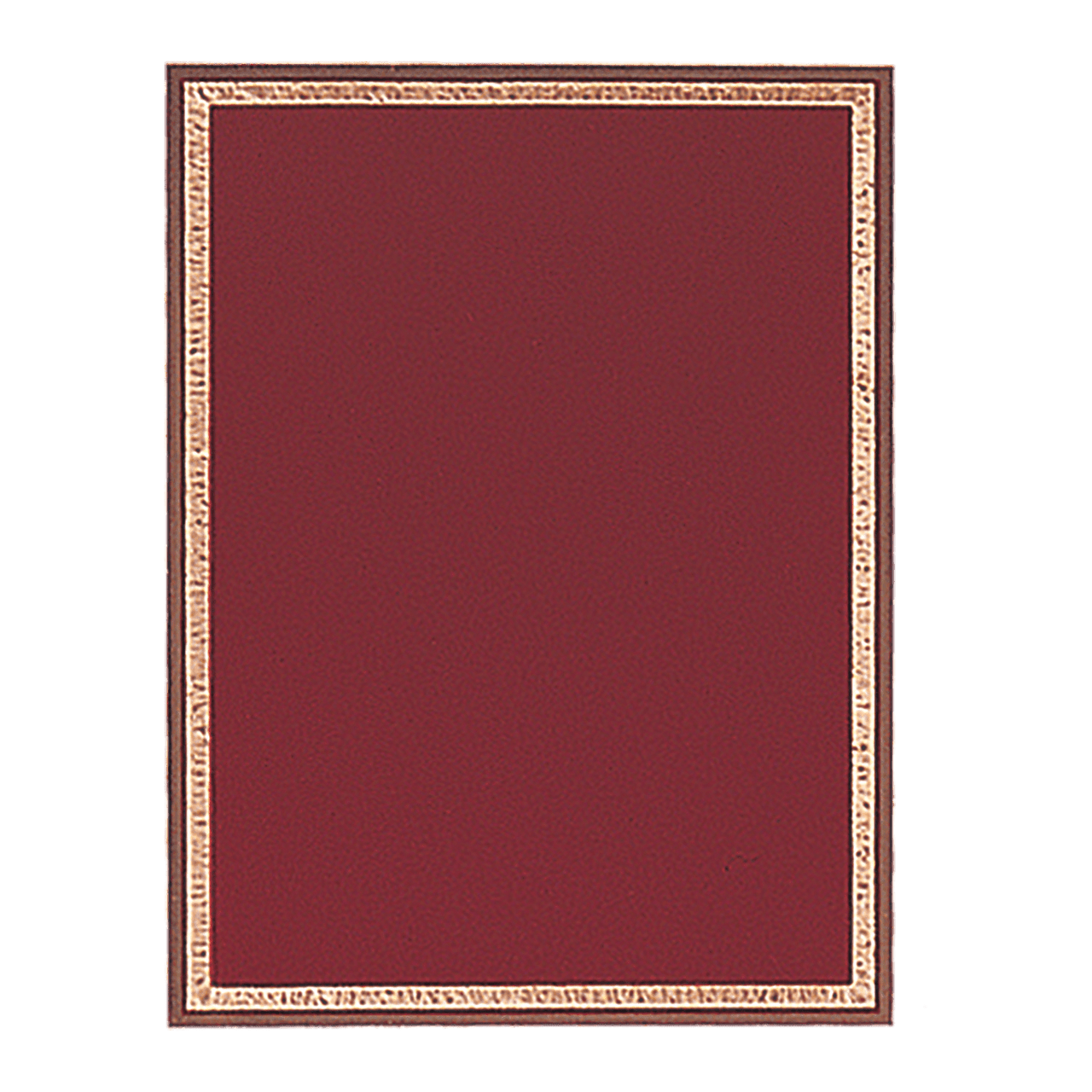 4" x 6" Red/Gold Brass Plated Steel Florentine Plaque Plate