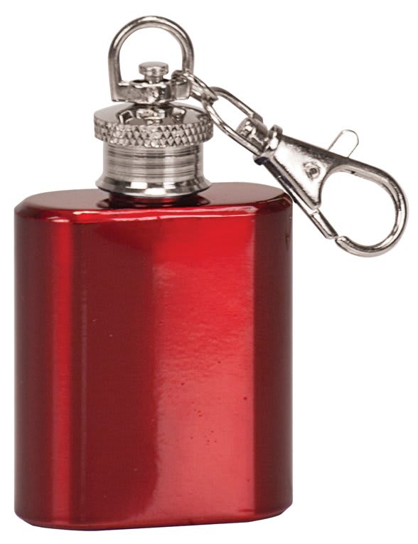 1 oz. Matte Pink Flask Keychain