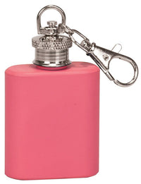 Thumbnail for 1 oz. Matte Pink Flask Keychain