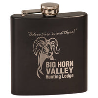 Thumbnail for 6 oz. Matte Pink Laserable Stainless Steel Flask