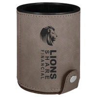 Thumbnail for Dark Brown Laserable Leatherette Dice Cup with 5 Dice