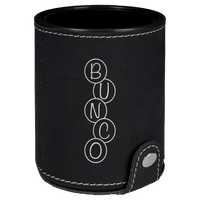 Thumbnail for Dark Brown Laserable Leatherette Dice Cup with 5 Dice