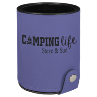 Thumbnail for Dark Brown Laserable Leatherette Dice Cup with 5 Dice