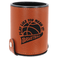 Thumbnail for Basketball Laserable Leatherette Dice Cup with 5 Dice