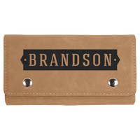 Thumbnail for Light Brown Laserable Leatherette Card & Dice Set
