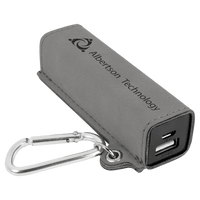 Thumbnail for Rawhide Laserable Leatherette 2200 mAh Power Bank with USB Cord