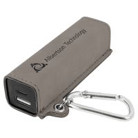 Thumbnail for Rawhide Laserable Leatherette 2200 mAh Power Bank with USB-C Cord