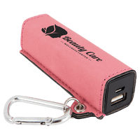Thumbnail for Rawhide Laserable Leatherette 2200 mAh Power Bank with USB Cord