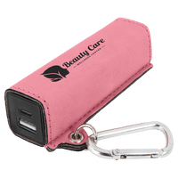 Thumbnail for Rawhide Laserable Leatherette 2200 mAh Power Bank with USB-C Cord
