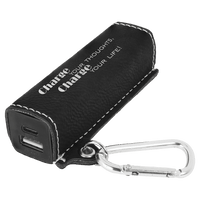 Thumbnail for Rawhide Laserable Leatherette 2200 mAh Power Bank with USB-C Cord