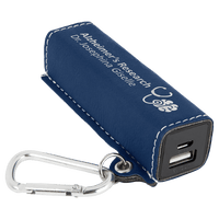 Thumbnail for Rawhide Laserable Leatherette 2200 mAh Power Bank with USB Cord