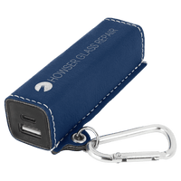Thumbnail for Rawhide Laserable Leatherette 2200 mAh Power Bank with USB-C Cord