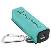 Thumbnail for Rawhide Laserable Leatherette 2200 mAh Power Bank with USB Cord