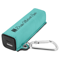 Thumbnail for Rawhide Laserable Leatherette 2200 mAh Power Bank with USB-C Cord