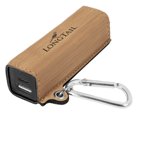Thumbnail for Rawhide Laserable Leatherette 2200 mAh Power Bank with USB-C Cord