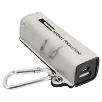 Thumbnail for Rawhide Laserable Leatherette 2200 mAh Power Bank with USB-C Cord