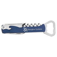 Thumbnail for Dark Brown Laserable Leatherette Wine Bottle Opener