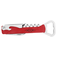 Thumbnail for Dark Brown Laserable Leatherette Wine Bottle Opener