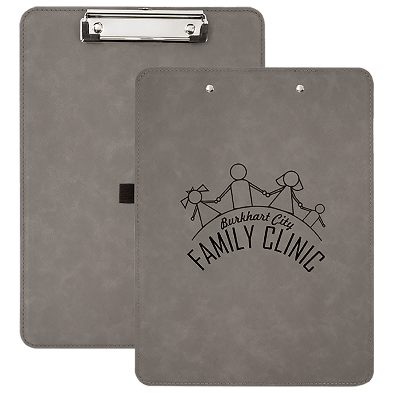 9" x 12 1/2" Rawhide Laserable Leatherette Clipboard