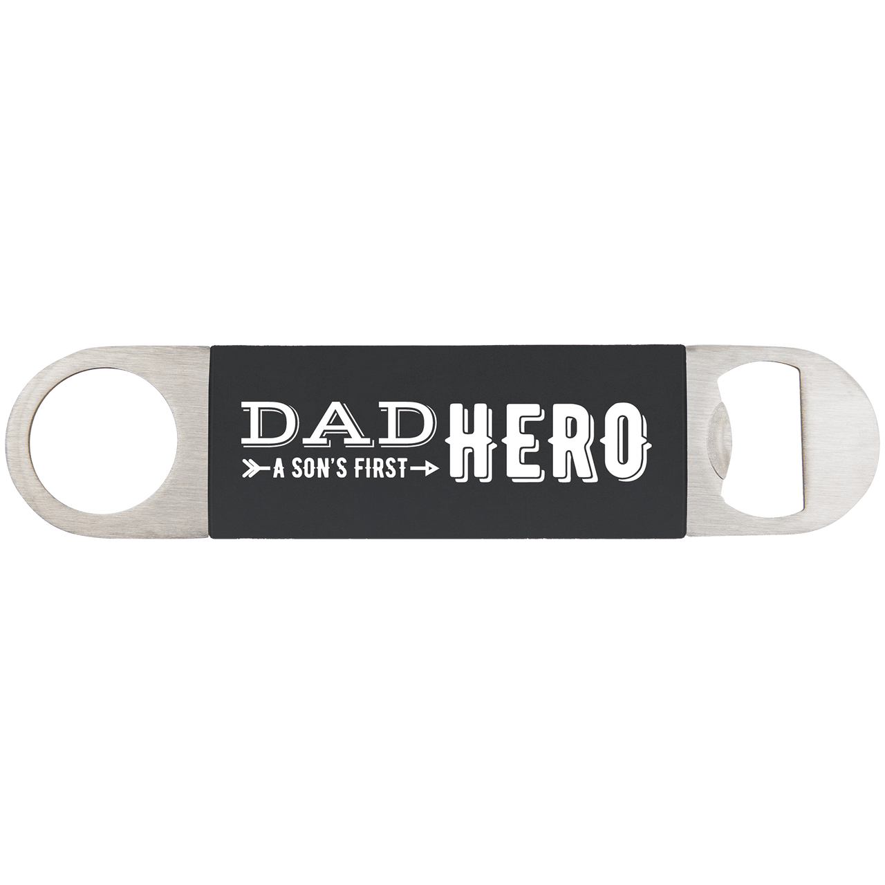 1 1/2" x 7" Pink/Black Bottle Opener with Silicone Grip